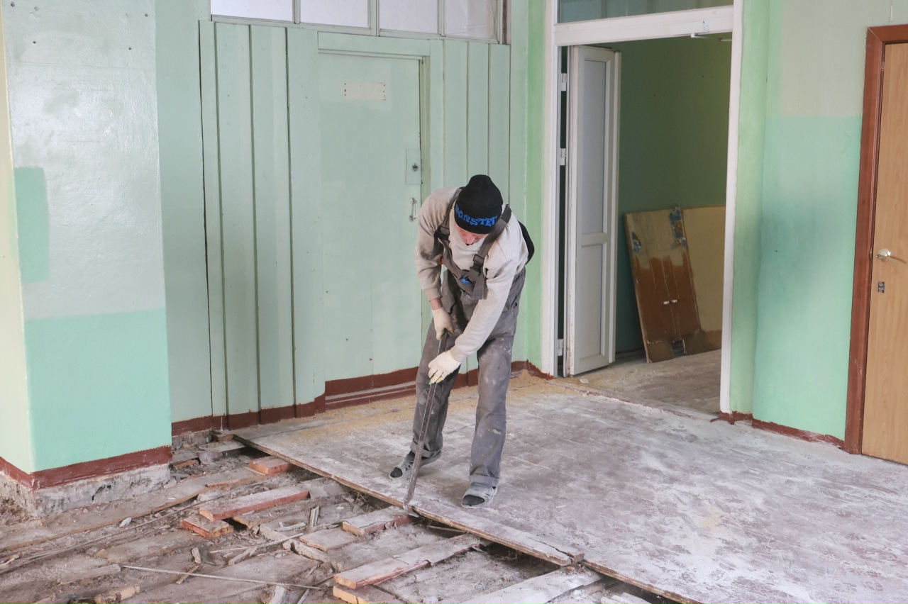 Обновление школы №55: работы начались с демонтажа